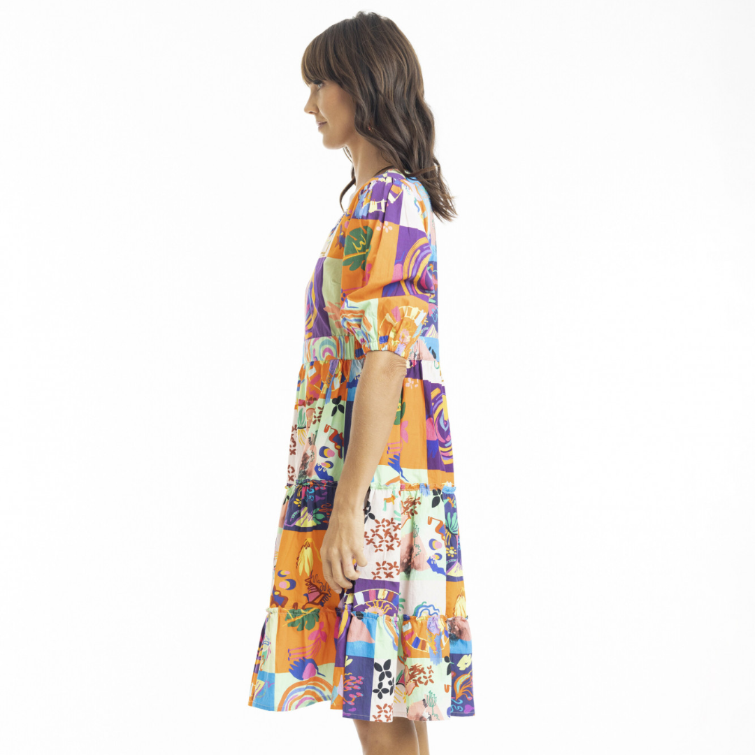 Orientique Tyler Square Neckline Dress