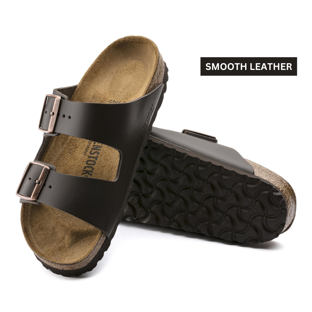Birkenstock Arizona Dark Brown Smooth Leather Sandals