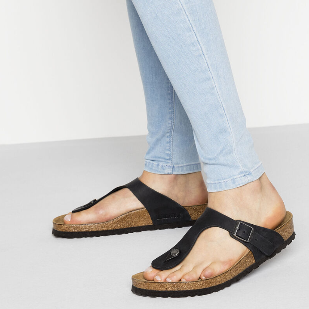 Birkenstock Gizeh Black Birko-Flor Sandal