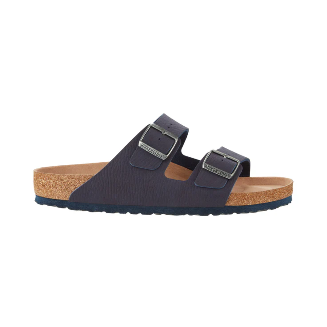 Birkenstock Arizona Vegan Sandals - Desert Dust Indigo Blue (BirkiBuc)