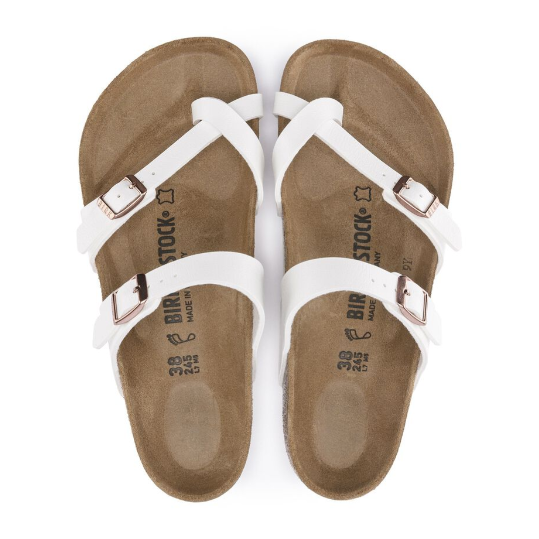 Birkenstock Mayari White Birko-Flor Sandals