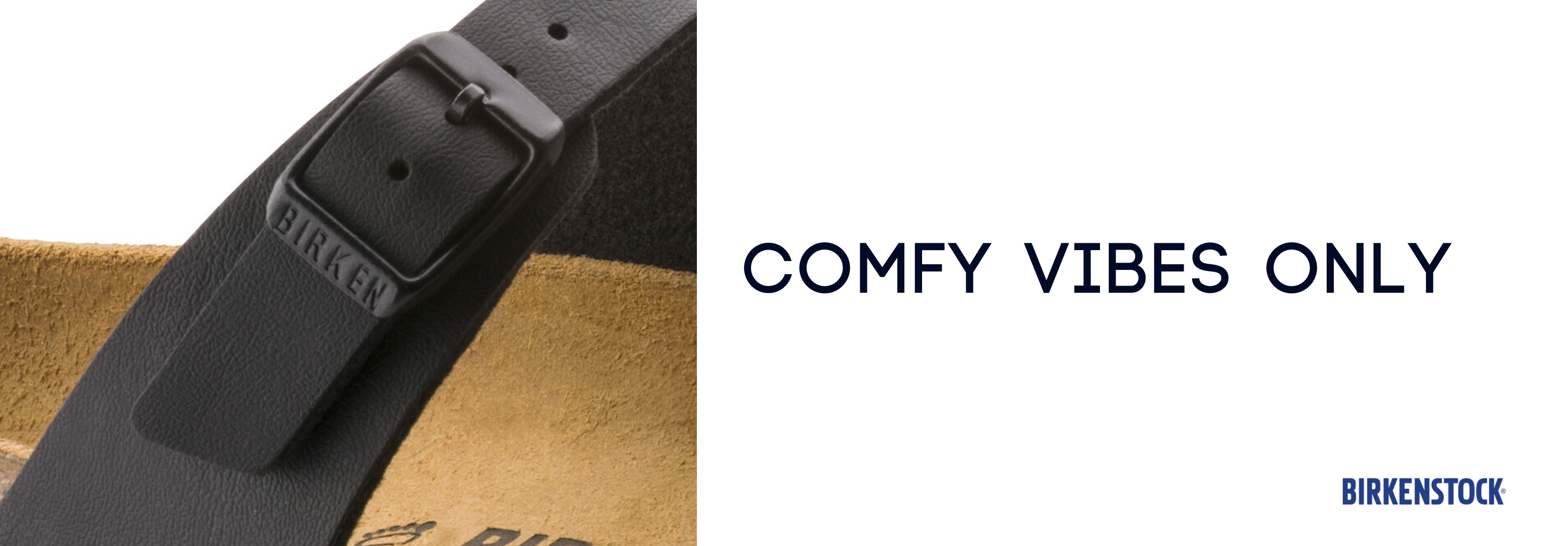 Birkenstock Birko-Flor Shoes - Text says Comfy Vibes Only