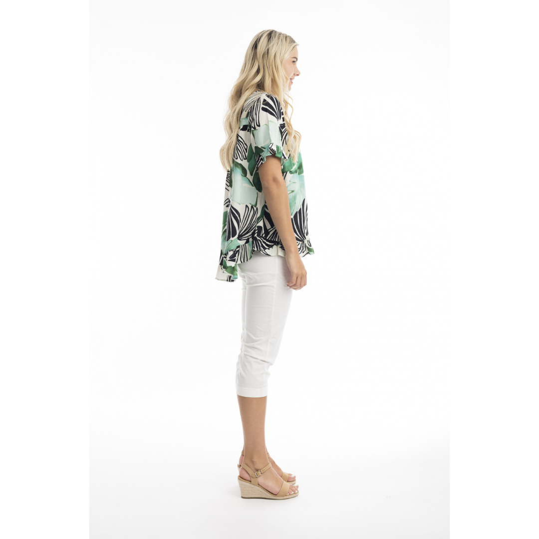 Orientique Papagayo Frill Top