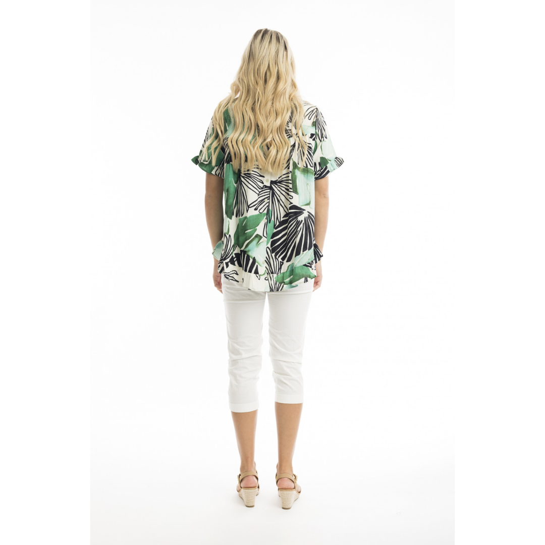 Orientique Papagayo Frill Top