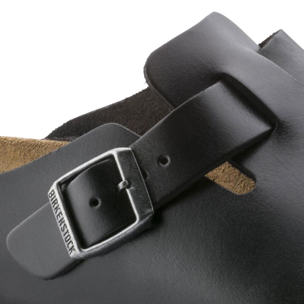 Birkenstock Boston Black - Smooth Leather