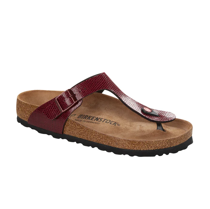 Birkenstock Gizeh Magical Metallic Maroon Sandals BF