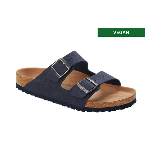 Birkenstock Arizona Vegan Sandals - Desert Dust Indigo Blue (BirkiBuc)