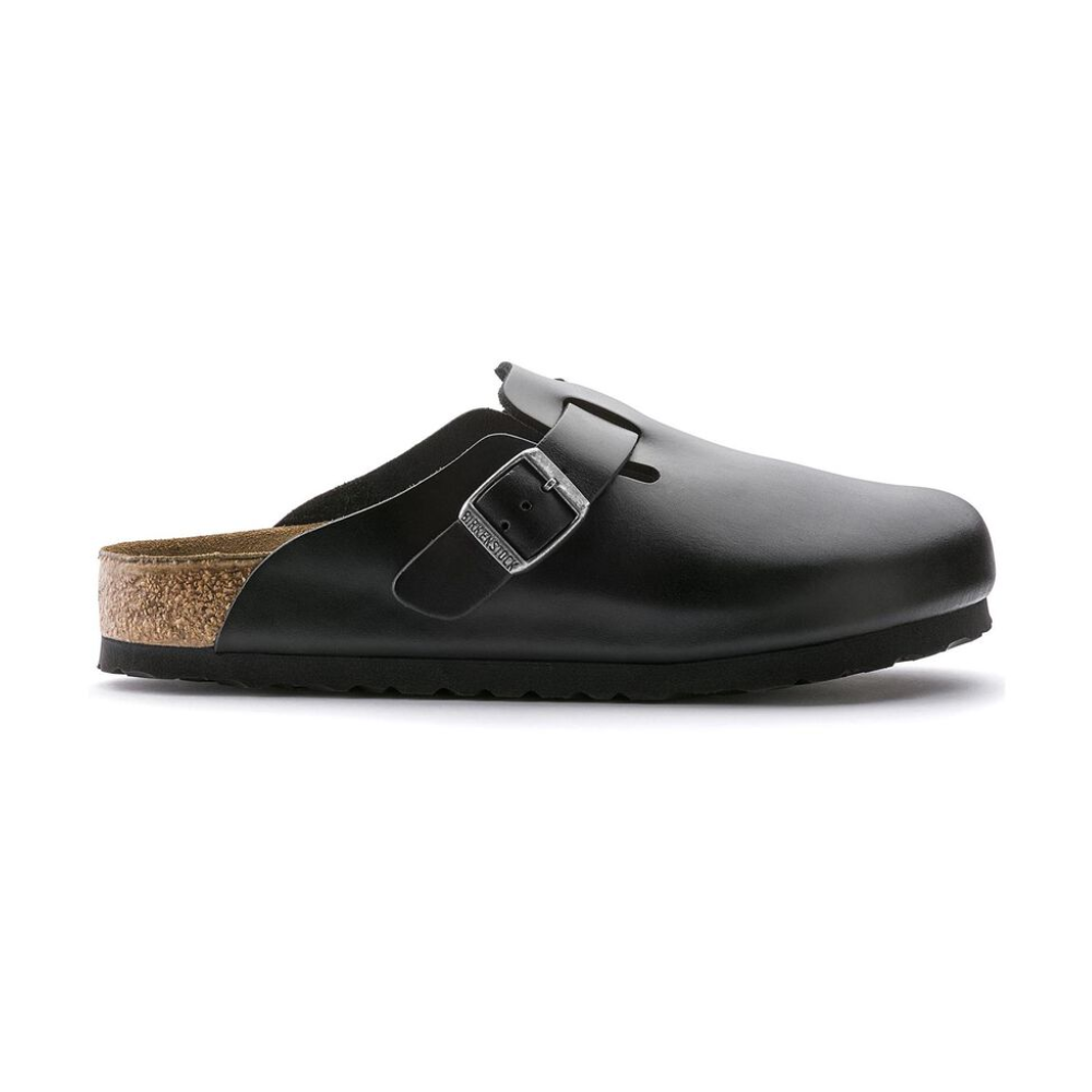 Birkenstock Boston Black - Smooth Leather