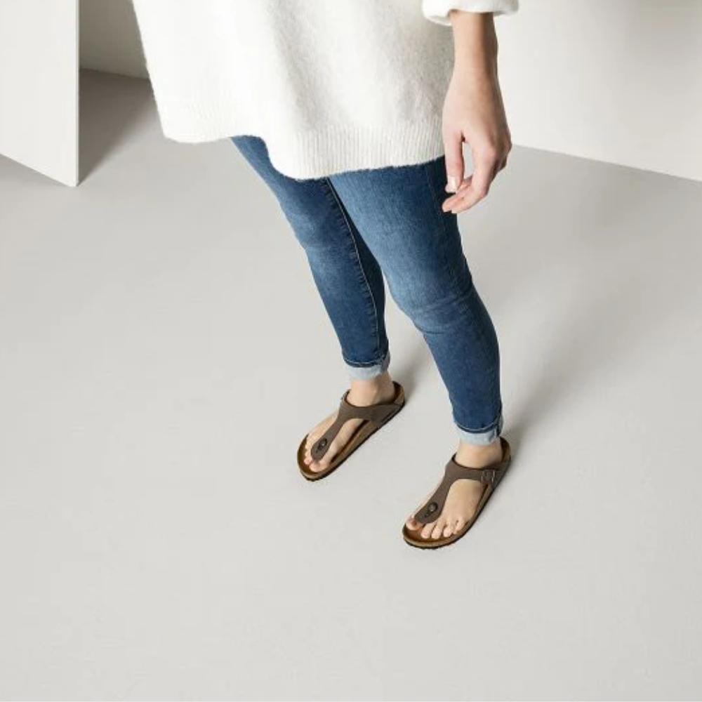 Birkenstock Gizeh Mocca BirkiBuc Sandals