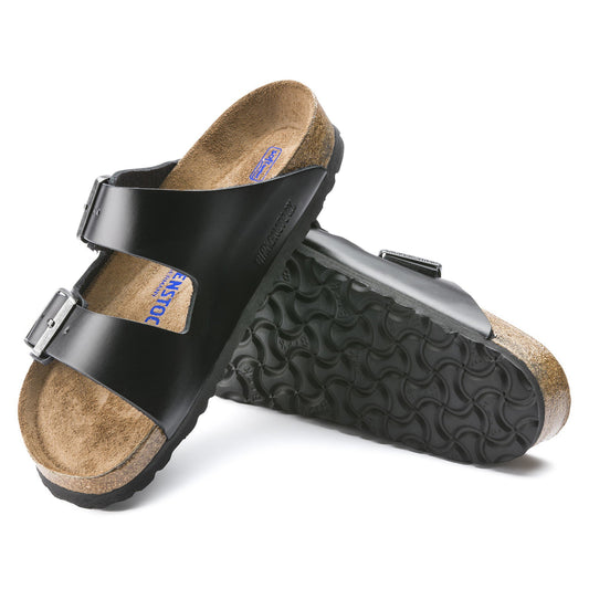 Birkenstock Arizona Black Smooth Leather Sandals