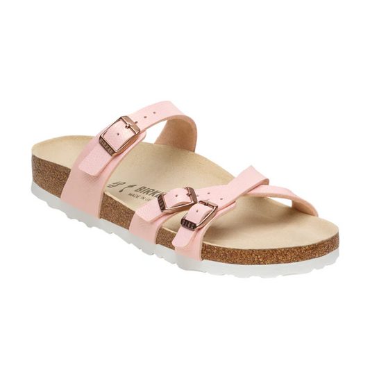 Birkenstock Franca Shiny Light Rose Embossed Birko-Flor