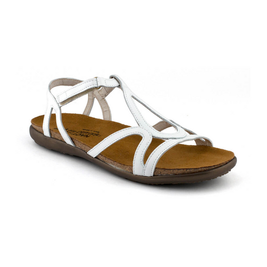 Naot Dorith White Snake Sandals